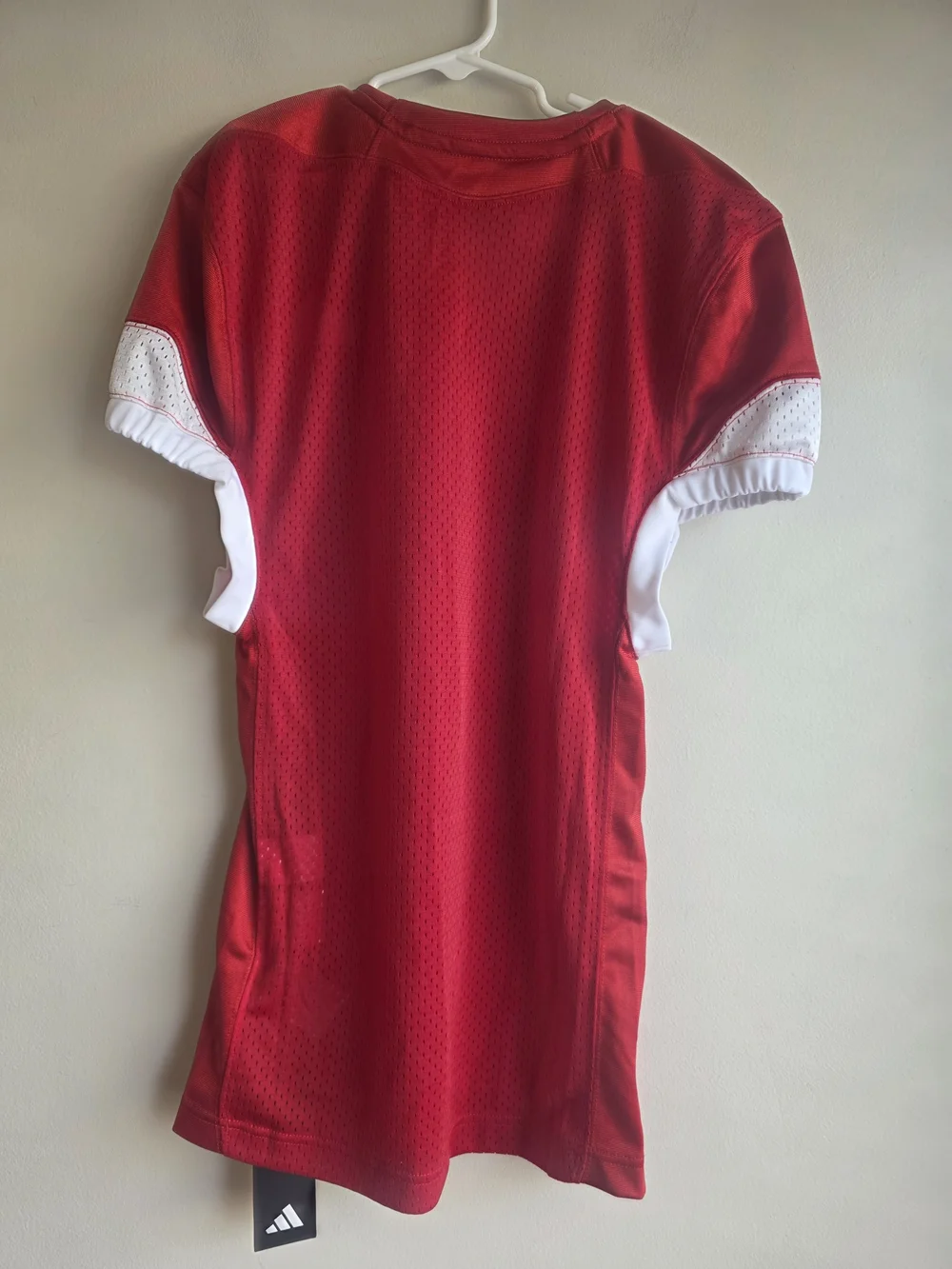 NWT Adidas Press Coverage 3.0 Football Jersey Medium Red White Mesh